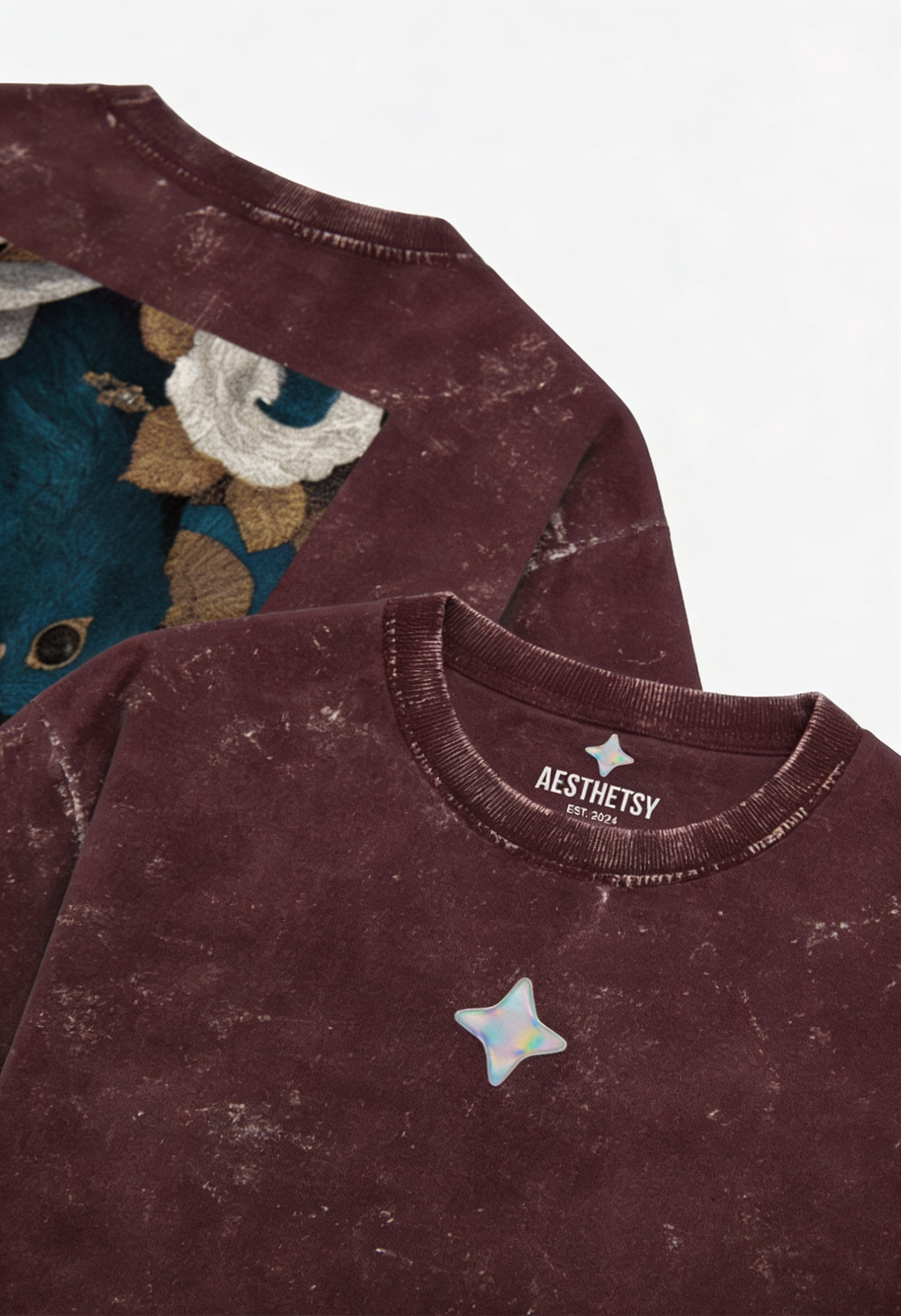 KRISHN - Acid Washed Oversized Tee