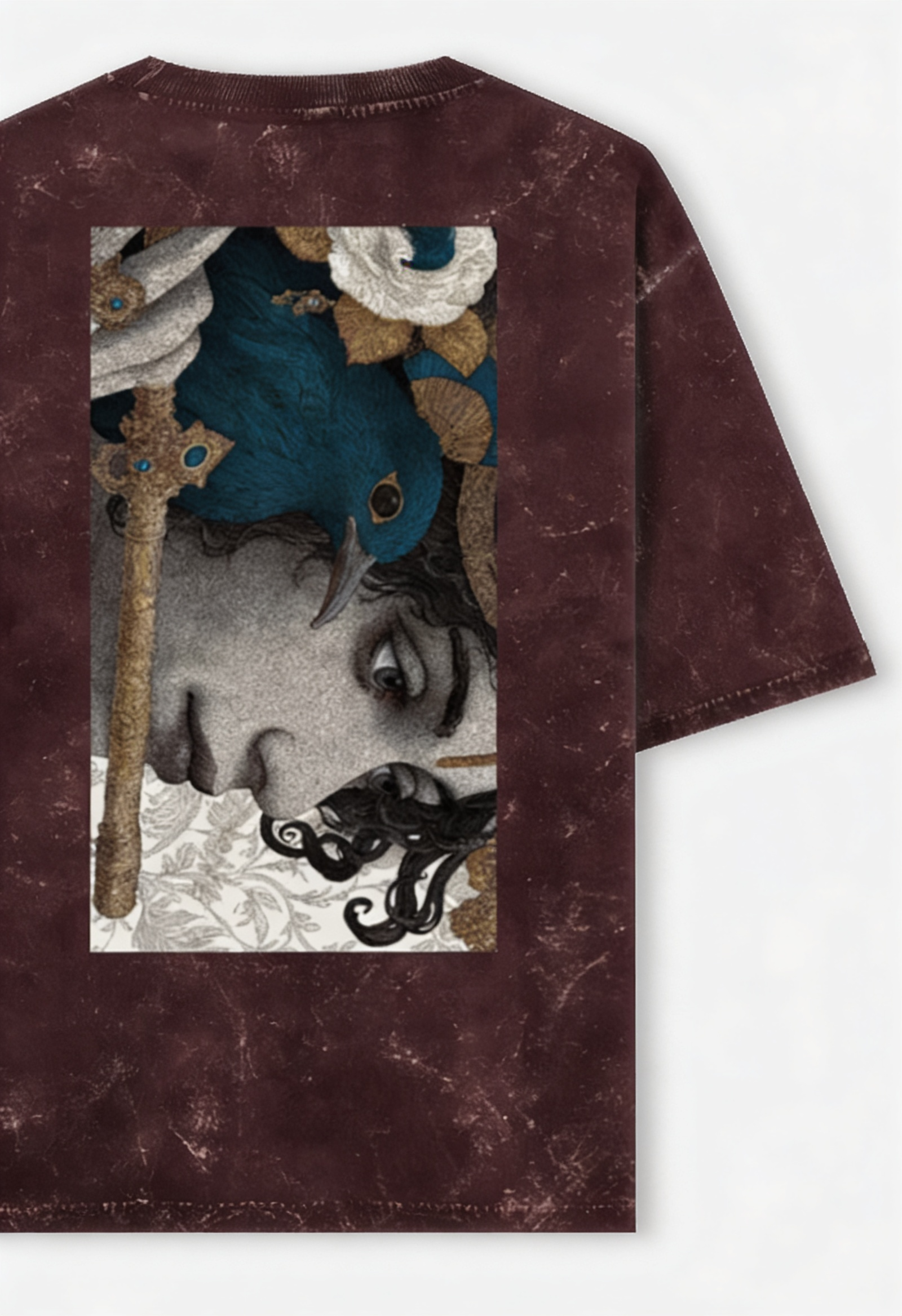 KRISHN - Acid Washed Oversized Tee