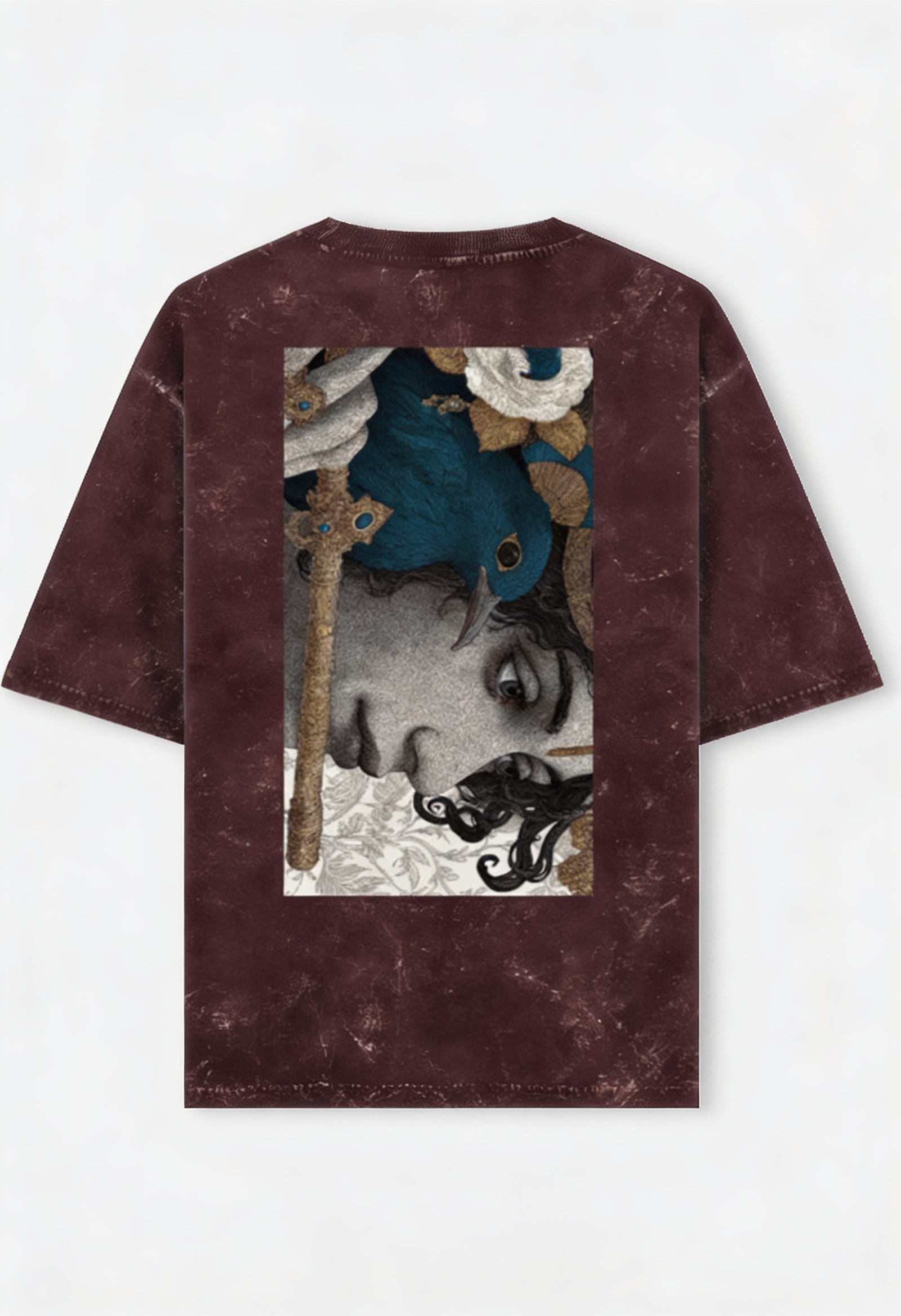 KRISHN - Acid Washed Oversized Tee