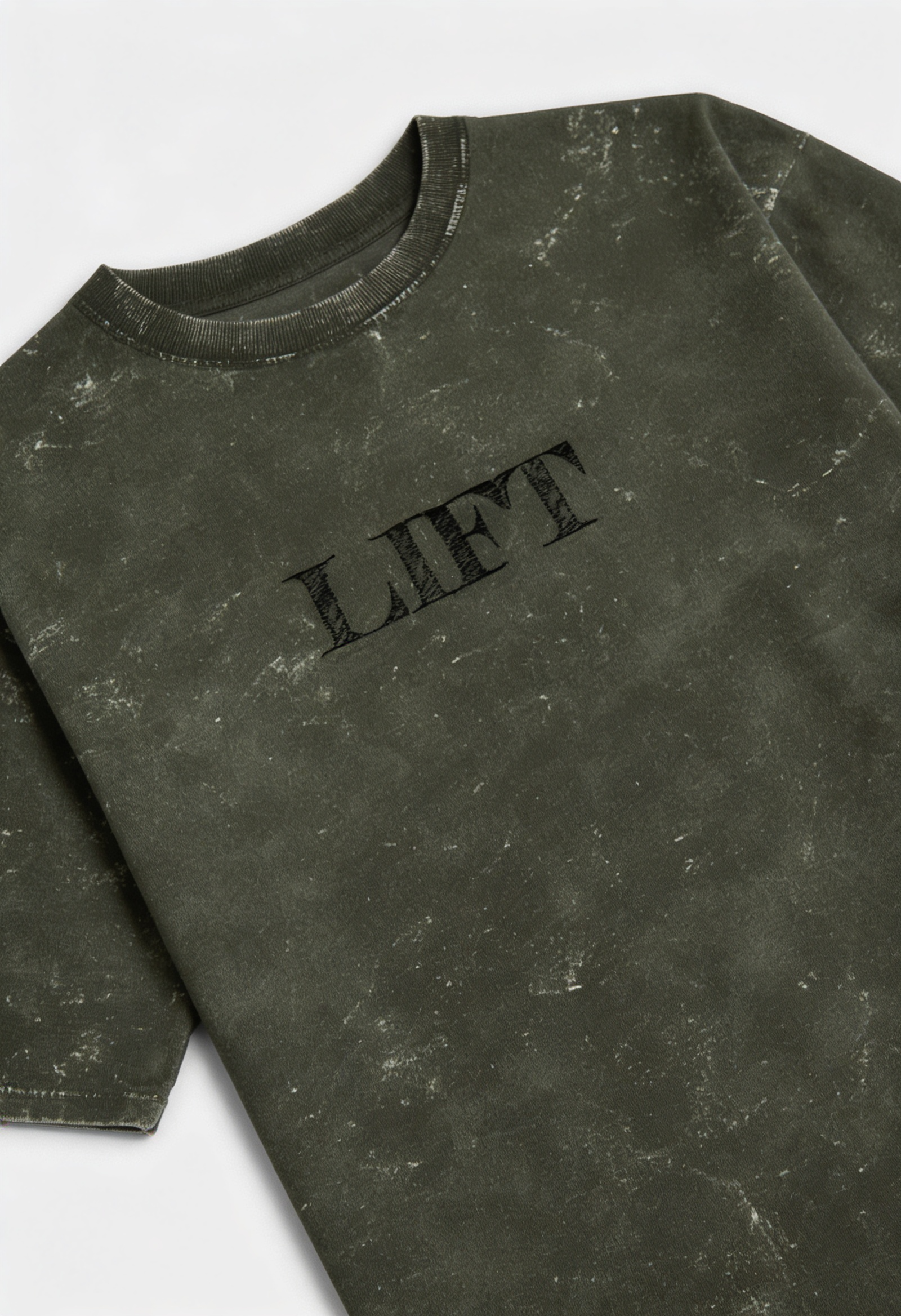LIGHT WEIGHT GYM Acid Washed Oversized Tee
