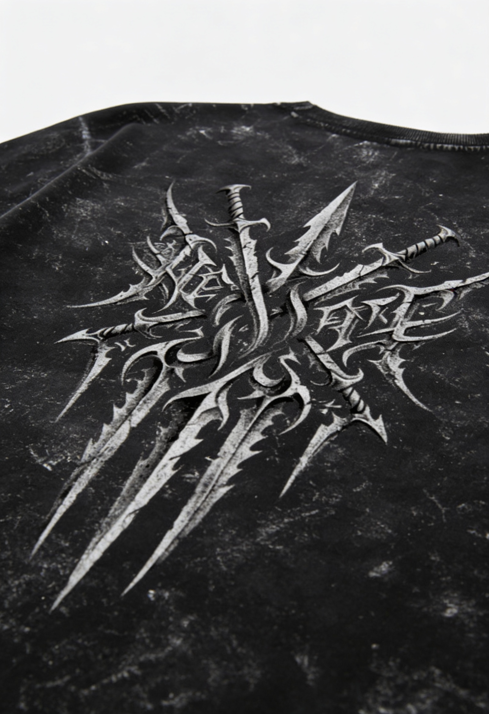 GYM Acid Washed Oversized Tee