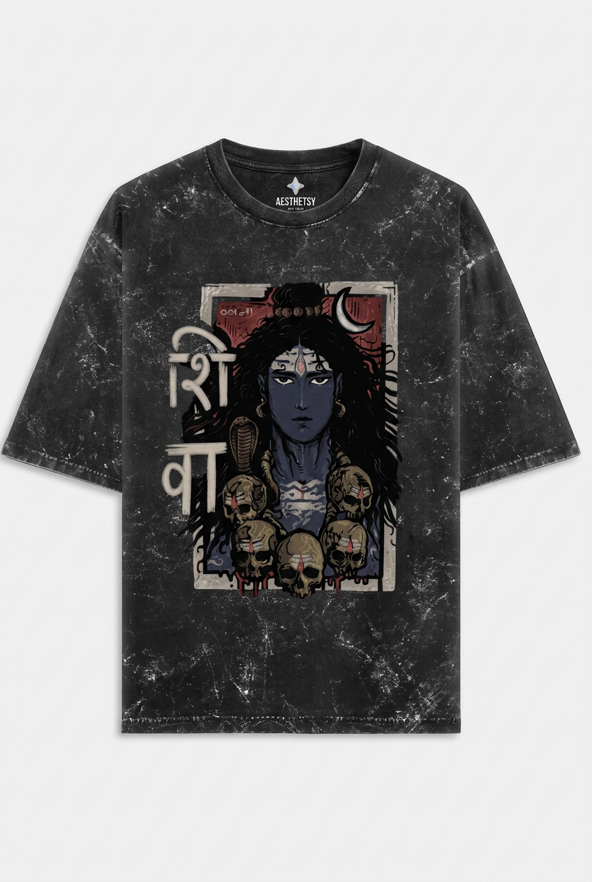SHIV - Acid Washed Oversized Tee